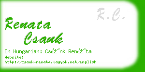renata csank business card